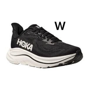 Hoka one one Clifton10 Women's running shoes black&white very soft for long day